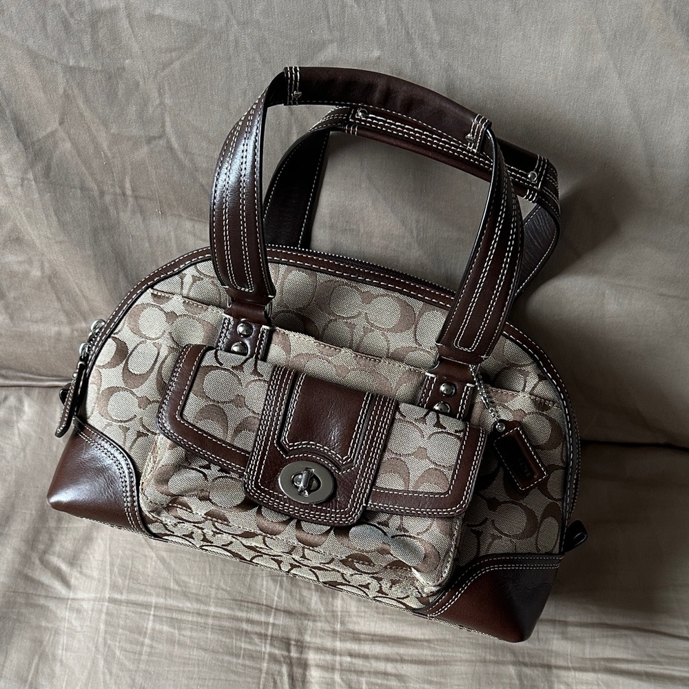 COACH Brown Bowler Bag